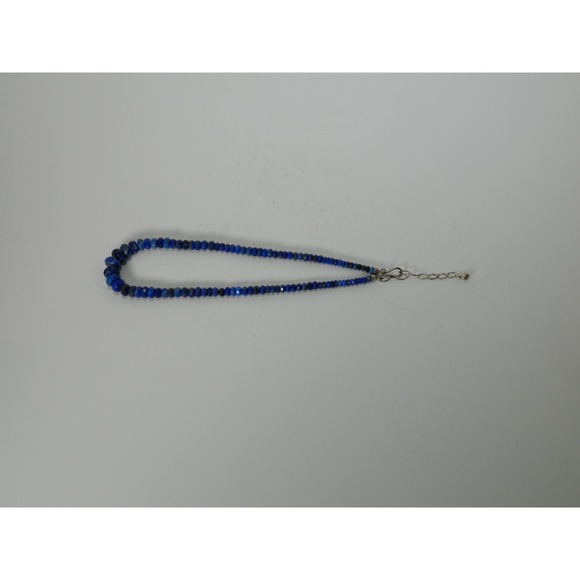 Jay King Graduated Lapis Faceted Beads 925 Necklace Mine Finds - Picture 6 of 9